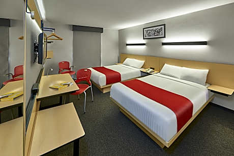 TWO DOUBLE BEDS
