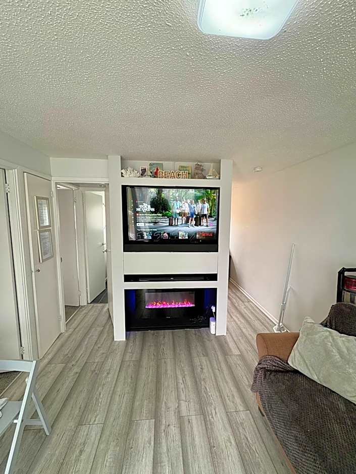 Norfolk Nest 2 bedroom chalet new media wall