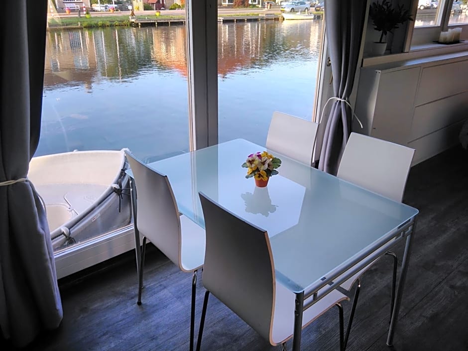 Boathouse Amsterdam with bikes