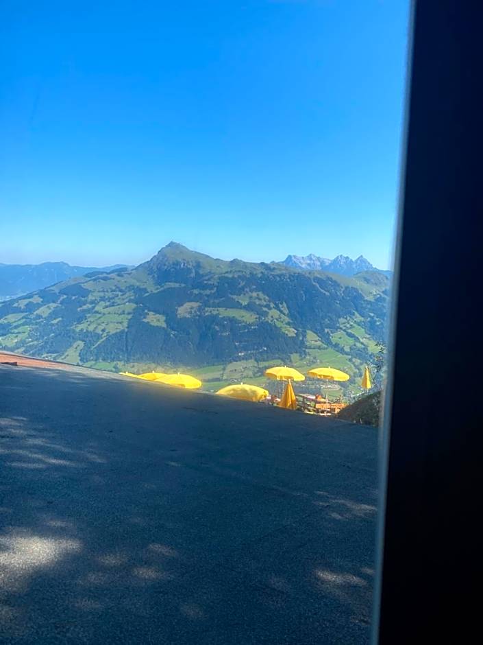 Hocheckhuette On Top of the Kitzbuehel Hahnenkamm Mountain