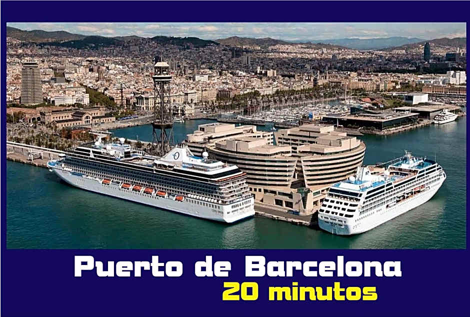 Atico Terraza, Airport-BCN, Puerto-Cruceros