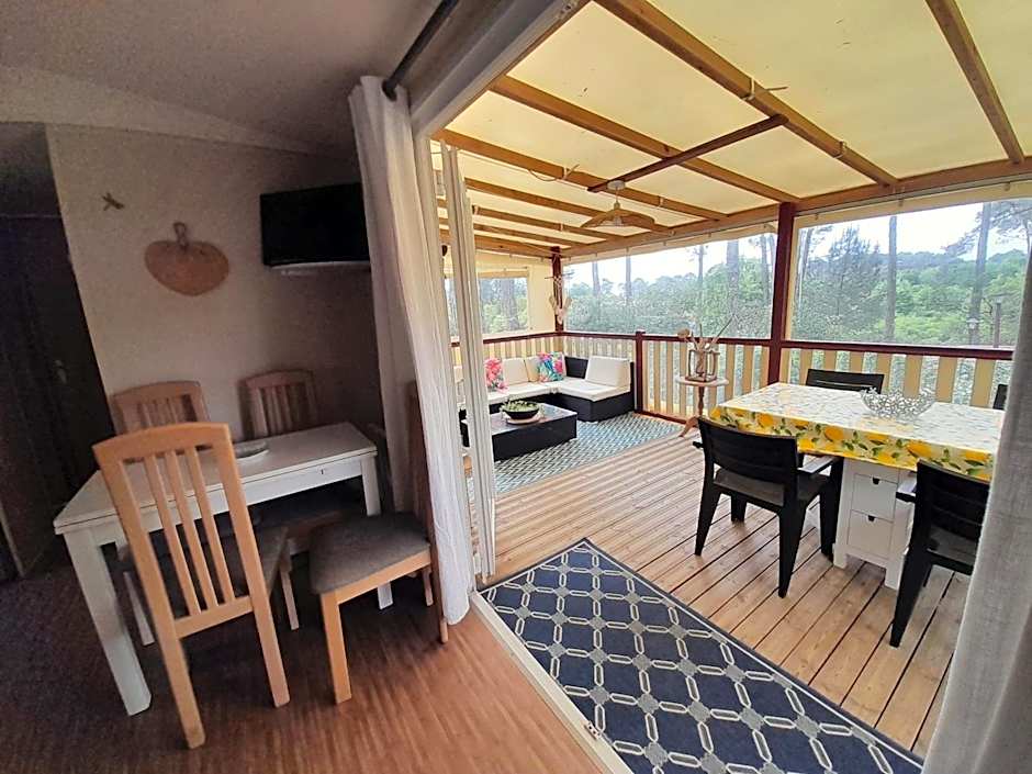 Maison mobilhome sans vis à vis au calme et en hauteur