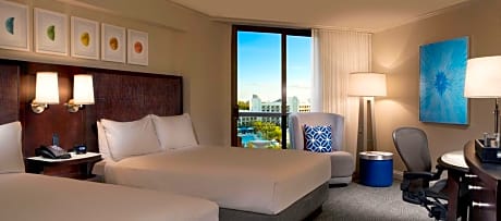 Queen Room with Two Queen Beds with City View  - Breakfast included in the price