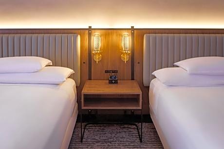 Double Room with Two Double Beds and Accessible Shower - Disability Access