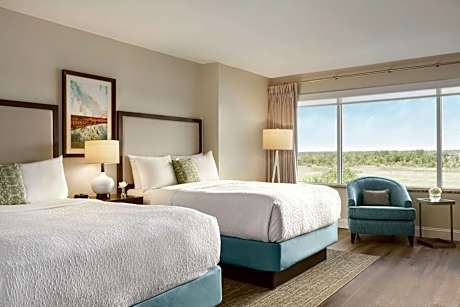Double Room with Two Double Beds and River View