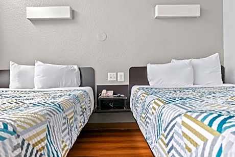 2 Full Beds | Mini Fridge