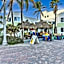 Walkabout 5 Retro Hotel on the beach with live music and a bar
