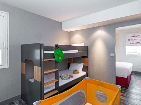 Standard Suite with One Double Bed and Two Single Beds