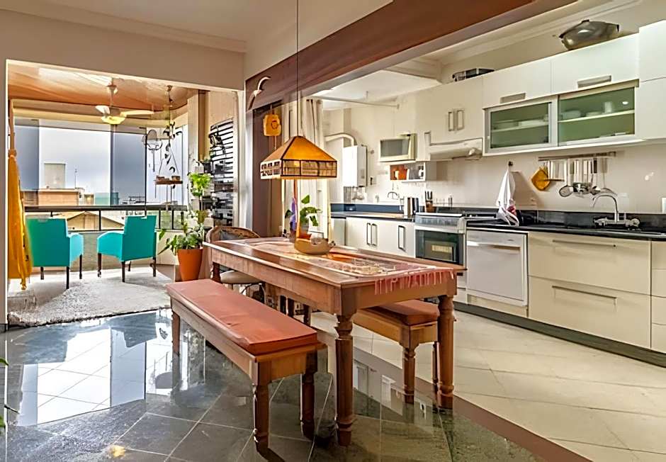 Conforto, Ar Cond., Churrasqueira e Vista Mar