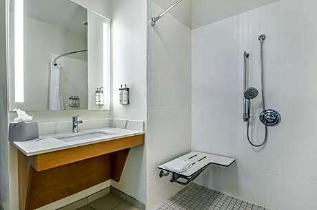 One-Bedroom King Suite with Communications Accessible Roll-In Shower