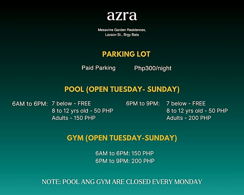 AZRA Bacolod at Mesavirre Garden Residences