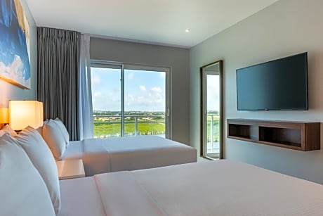 One Bedroom Suite with Two Queen Beds and Sunrise/Nature Views