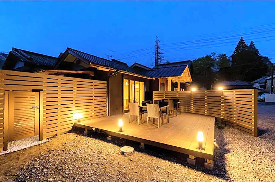 城下町家 茶庭 飛び石 BBQ 筍 金蔵Kinzo