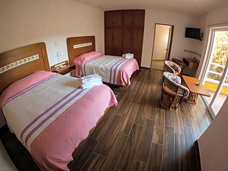 Double Room with Two Double Beds with Terrace