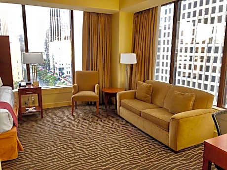 Studio Queen Suite with Sofa Bed and City View