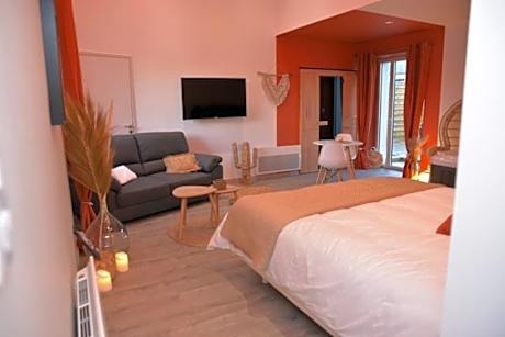 L'Evasion chambre DUNE avec sauna et spa privatifs