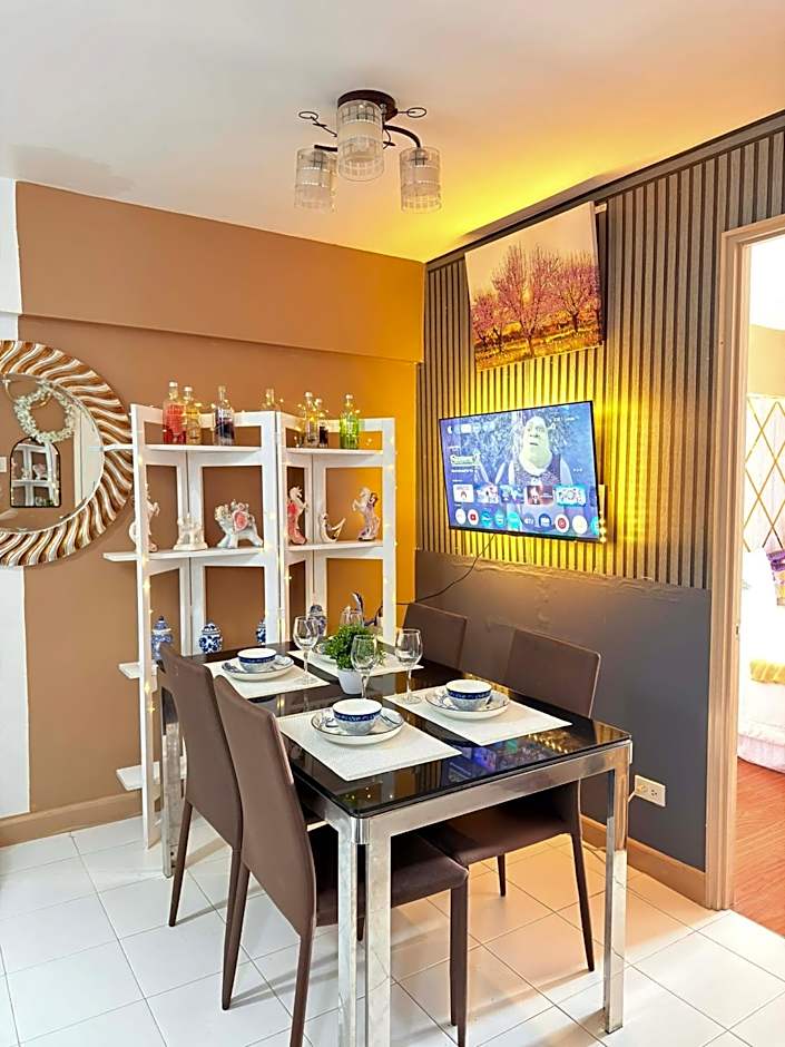 Relaxing 2BR at Camella Northpoint with balcony pool view 3rd floor