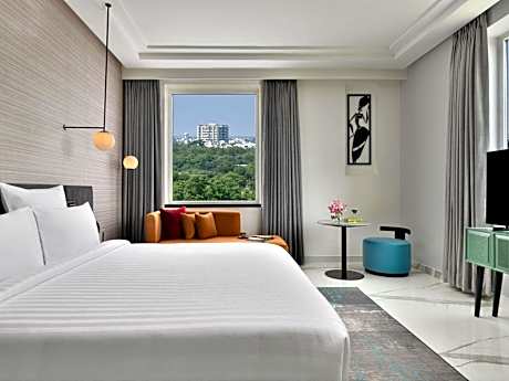 Junior Suite with One Double Bed and Cazri View: 10% Discount on Food & Beverage | 20% Discount on One Spa | Complimentary Welcome Drink | Happy Hours Offer - Buy 2 Get 1 Free on Alcoholic Beverages and Soft Beverages