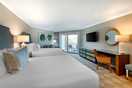 Resort View Studio Suite with Two Queen Beds and Roll-in Shower ADA