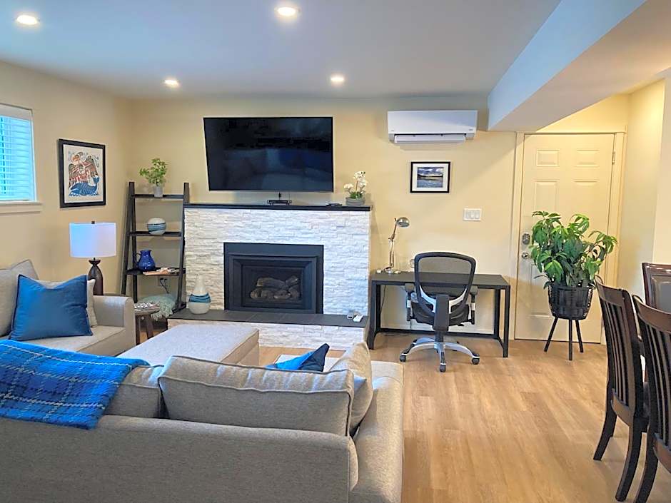 Bright poolside walkout two bedroom basement suite in the Okanagan