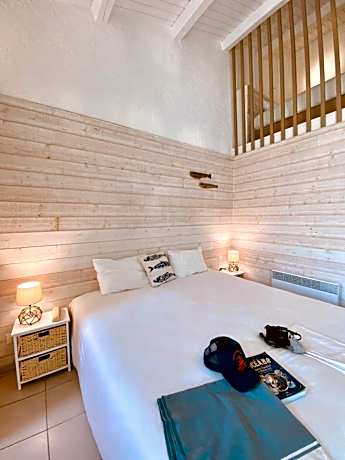 Chambre Familiale côte jardin, mezzanine et kitchenette