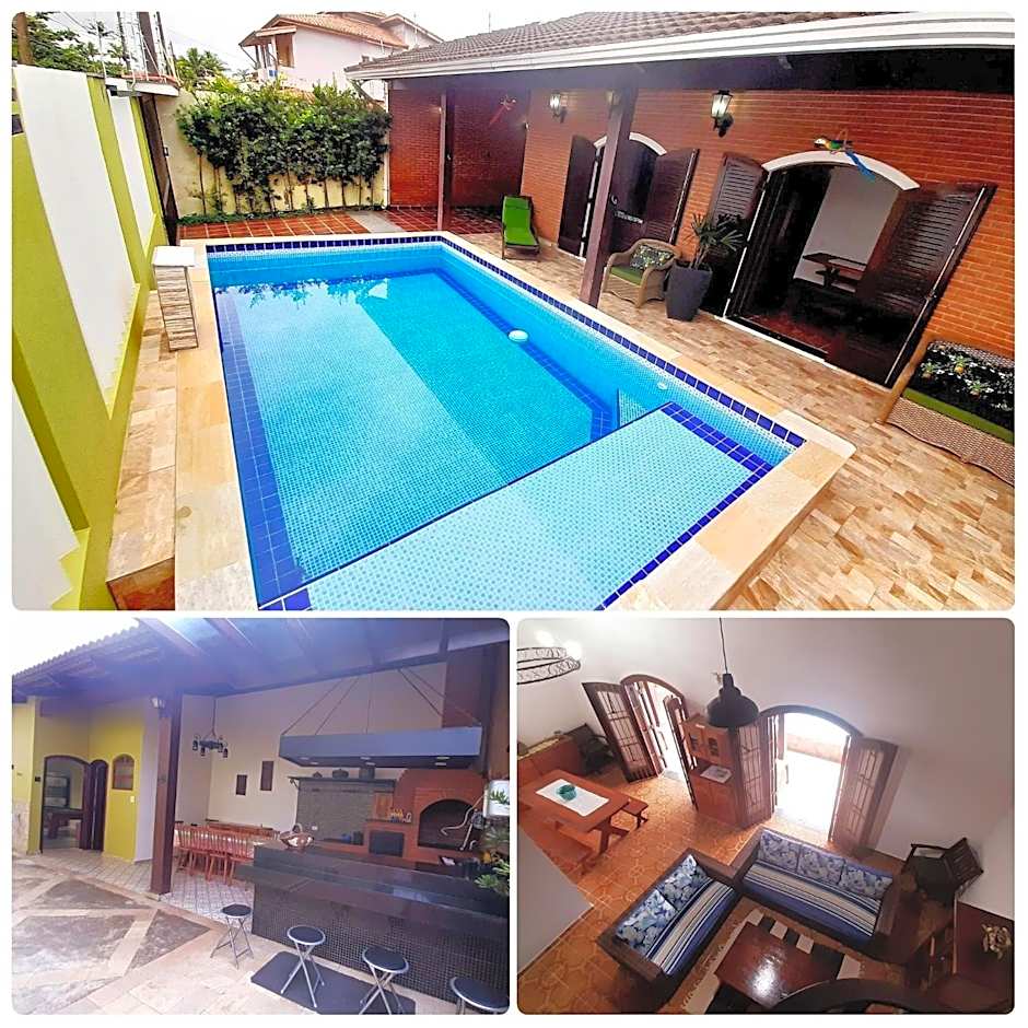 Elegante com lareira, Piscina, Área Gourmet, Bilhar, Wi-Fi, SmartTV