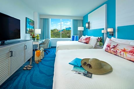 Lagoon View Room - Two Queen Beds (Includes Early Park Admission*)