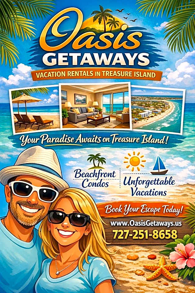 Treasure Island Condo - Beaches and Pickleball