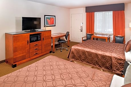 2 Queen Beds, Non-Smoking, High Speed Internet Access, Microwave And Refrigerator, Coffee Maker, Ful