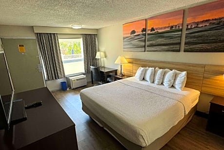 1 King Bed, Mobility/Hearing Impaired Accessible Room, Roll-in Shower, Non-Smoking