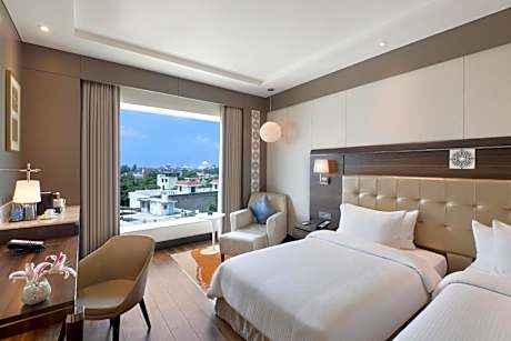 Taj Club Room Taj Mahal View Twin Bed with 15% discount on food, beverages, laundry and spa