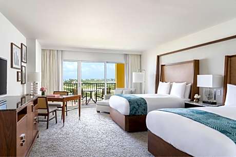 Guest Room with Two Queen Beds, Coastal View and Club Lounge Access