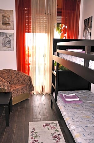 Room with Bunk Bed and Shared Bathroom