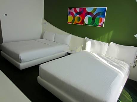Twin Room with Two Double Beds (3 People)