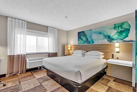 King One-Bedroom Suite with  Mobility/Hearing Access and Roll-In Shower, No Smoking