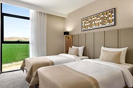 Room with Two Single Beds, City View