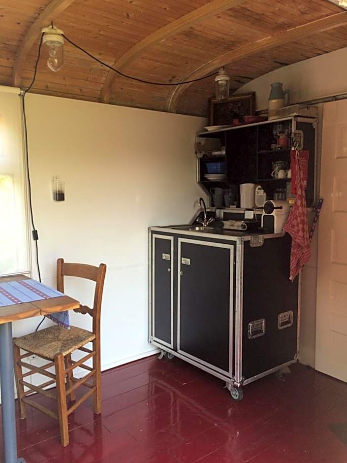 Gipsy wagon near Amsterdam and beach