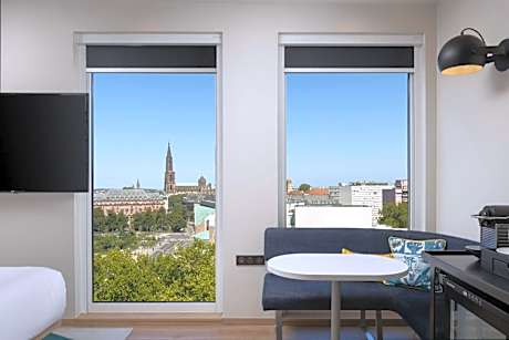 King Room with City and Cathedral View