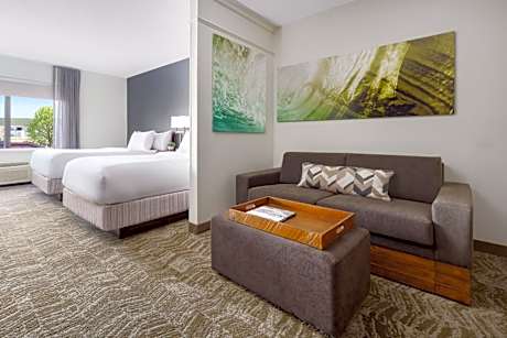 Larger Double Suite with Two Double Beds and Sofa Bed
