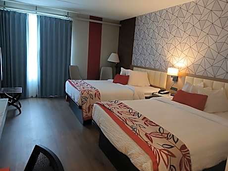Queen Room with Two Queen Beds and Outside View - Pet-Friendly/Non-Smoking