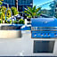 Downtown Los Angeles Skyline balcony view Modern Penthouse