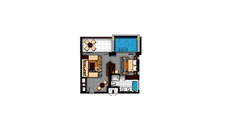 Sea View Junior Pool Suite Twin