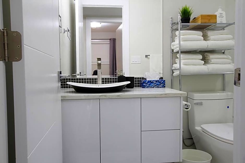 Executive Bsmt Suite, King Bed, 5 min to DT & Whyte Ave, Sleeps 6!