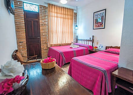 Standard Room with Two Double Beds with Balcony