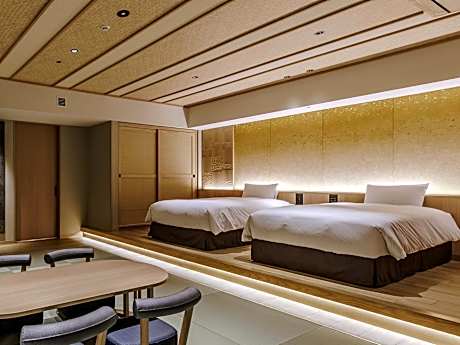 HOSHI KAN Junior Suite Room with Tatami Area with Ocean View (71㎡) 2-6F - Buffet Breakfast and Dinner Included (WA DINING HOSHI) - The Number of Beds / Futons Depends on the Number of Guests