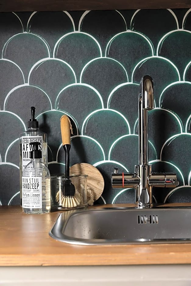 De oude slaght- luxe suite met buitensauna