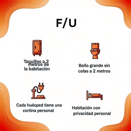 Single Bed in Mixed Dormitory Room