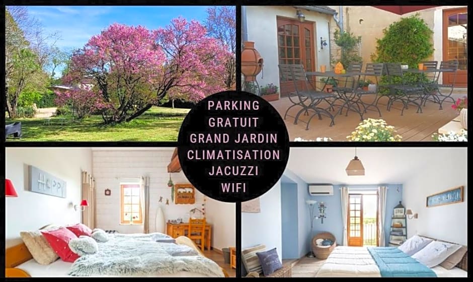 B&B Des Histoires d'Anges - Côté Jardin - Accueil Vélo
