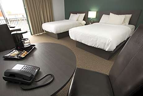 Motel Room with Two Double Beds - Exterior Entrance