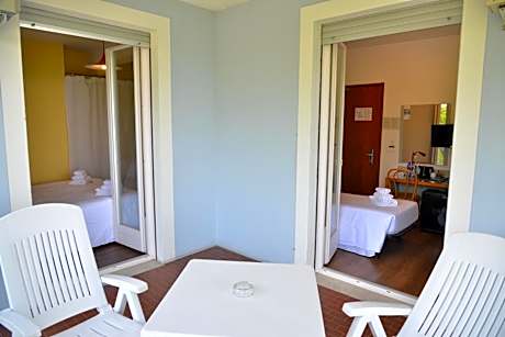 Double Room + Single Room with Connecting Balcony and Lake View